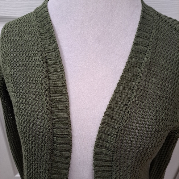 Mudd Women's Olive Green Cardigan  Size XS - Picture 3 of 7